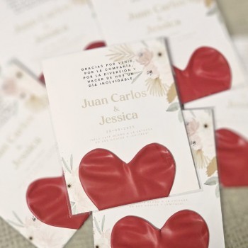 Pack de bienvenida para bodas globo rojo
