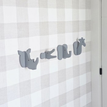 Perchero de pared animal