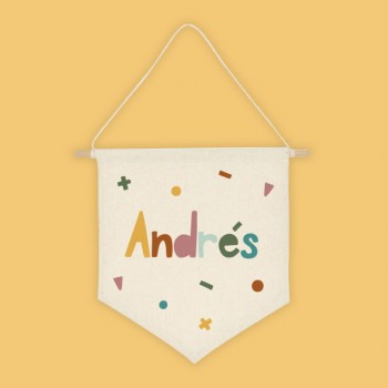 Banderín de tela personalizado