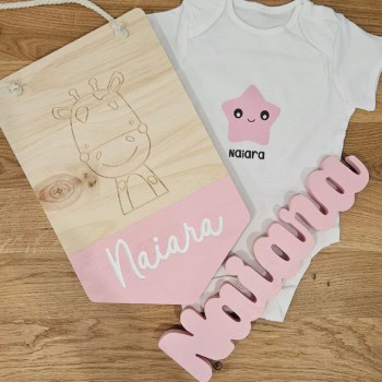 Pack body + nombre + banderín personalizado