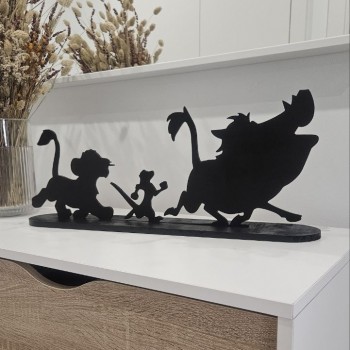 Silueta decoración pared