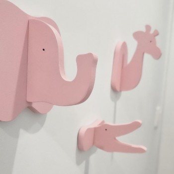 Perchero de pared animal